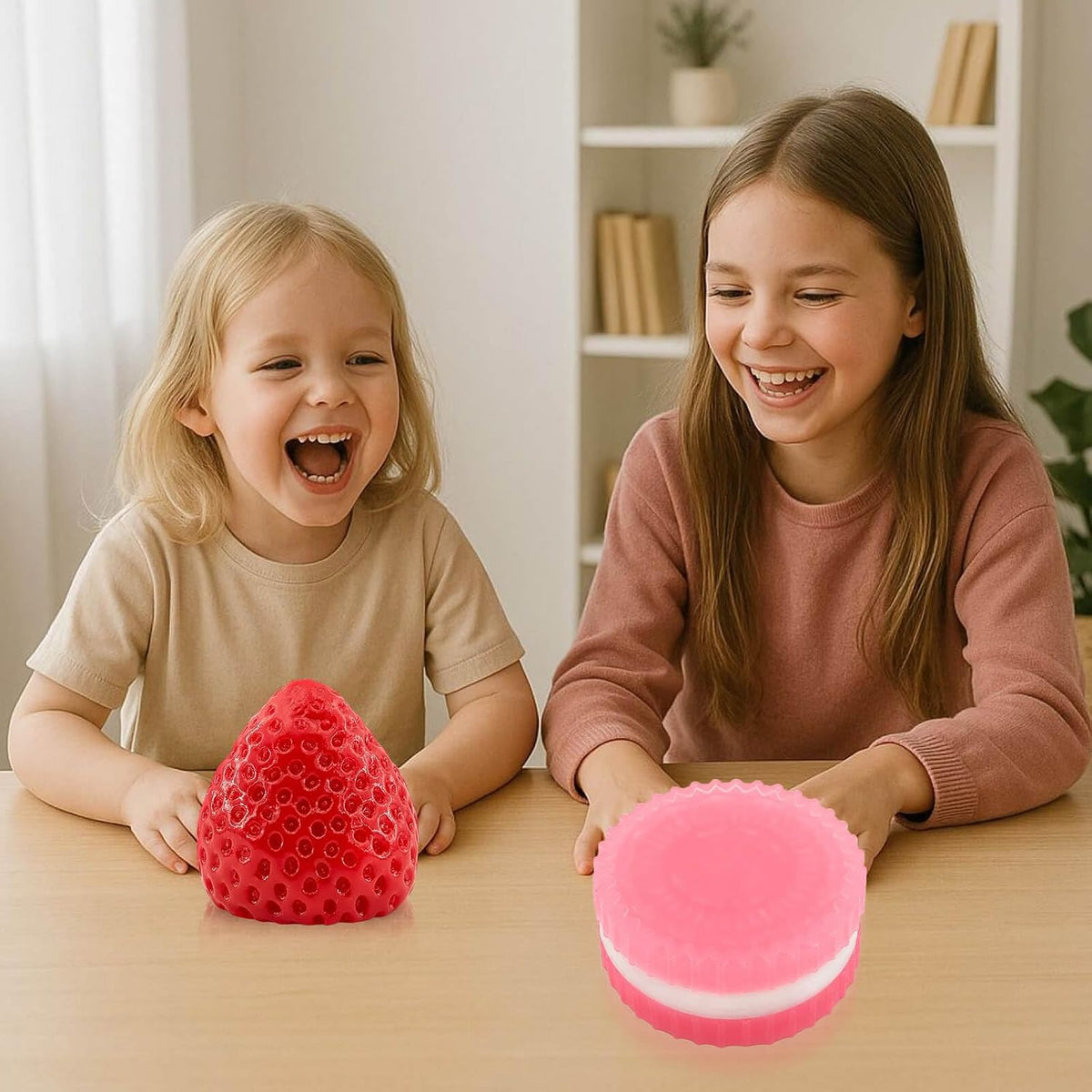 Taba Squishy Toy Set, 4Pcs Sensory Squeeze Fidget Toys Kids Adults | TPR Material, Soft Squeeze Sensory Play, Stress Relief, Washable Reusable, Kids Adults, Party Favors