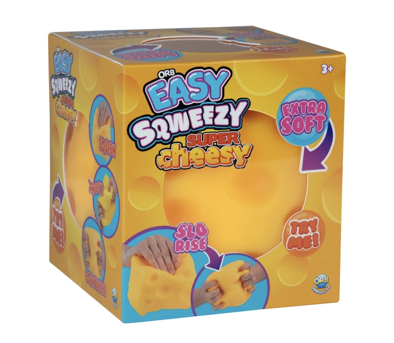 ORB Easy Sqweezy Super Cheese Squishy
