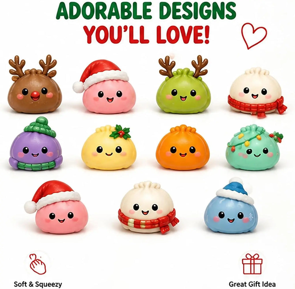 Christmas Squishy Advent Calendar 24 Day Countdown Surprise Box