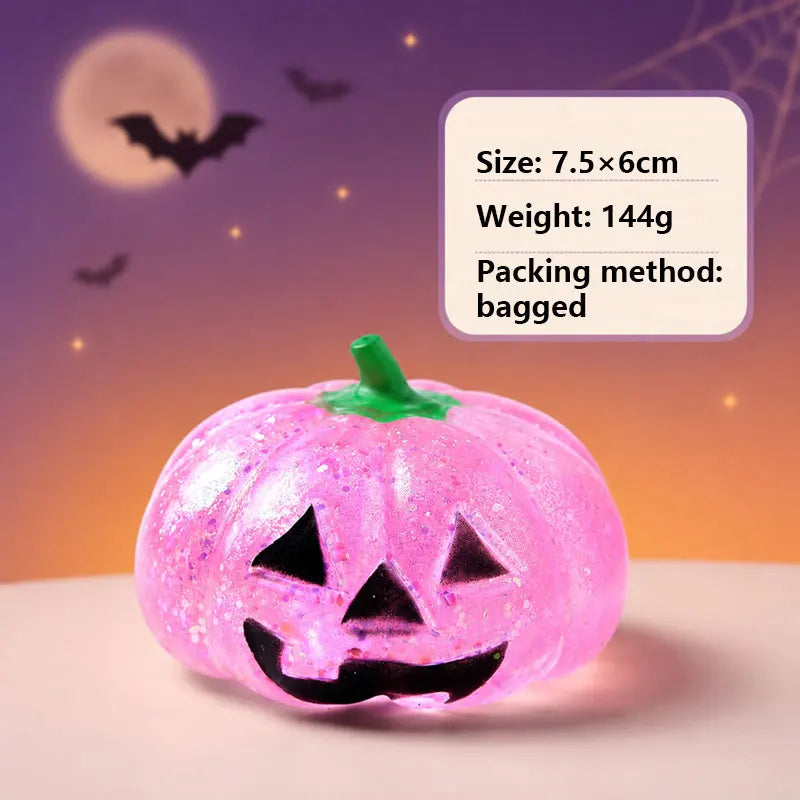 Halloween Pumpkin Maltose Stress Ball Squishy Toy Fidget Toy Stress Relief Slow Rebound