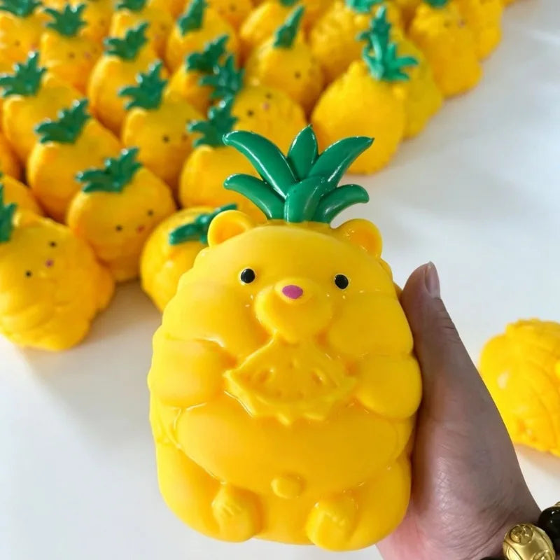 Fruit Squishy Toys Realistic 45CM Giant Banana Squishy Toy Stress Relief Fidget Toy Slow Rising Desk Access for Adults Gifts