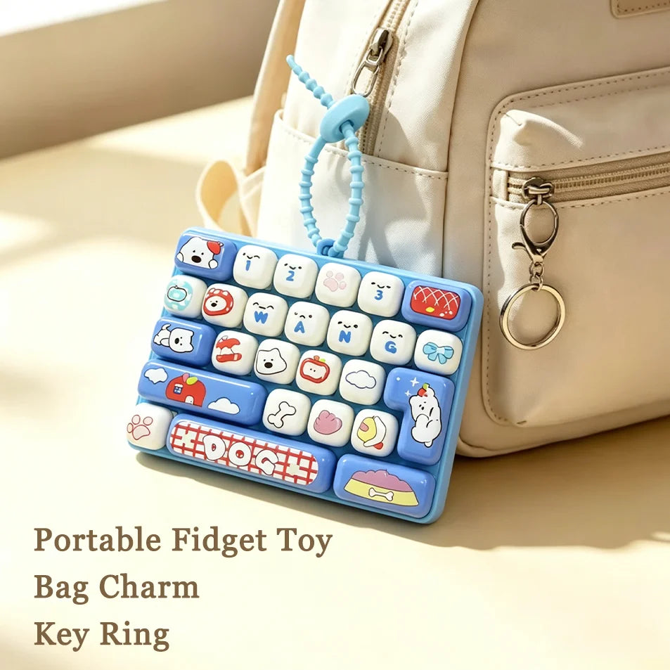 26 Grid Keyboard Keycap Clicker Keychain Fidget