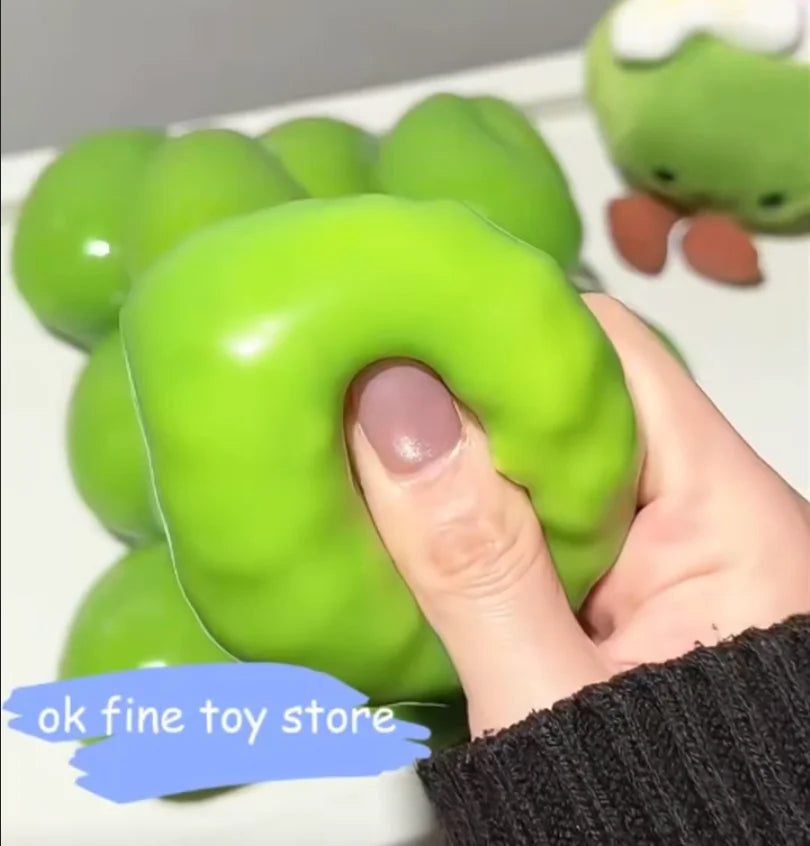 Crunchy Mango Stress Ball Squishy Color-changing Mango Squeeze ASMR Sensory ADHD Anti Stress Relief Class Christmas Fidget Toys