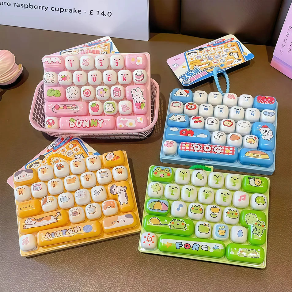 26 Grid Keyboard Keycap Clicker Keychain Fidget