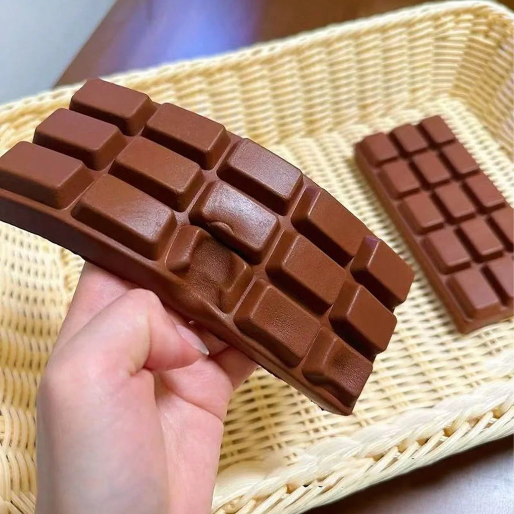 Squishy Simulated Chocolate Squeeze Toy PU Soft and Slow Rebound Fidget Toys Stress Relief Toy Sensory Squeeze Toys for Adults