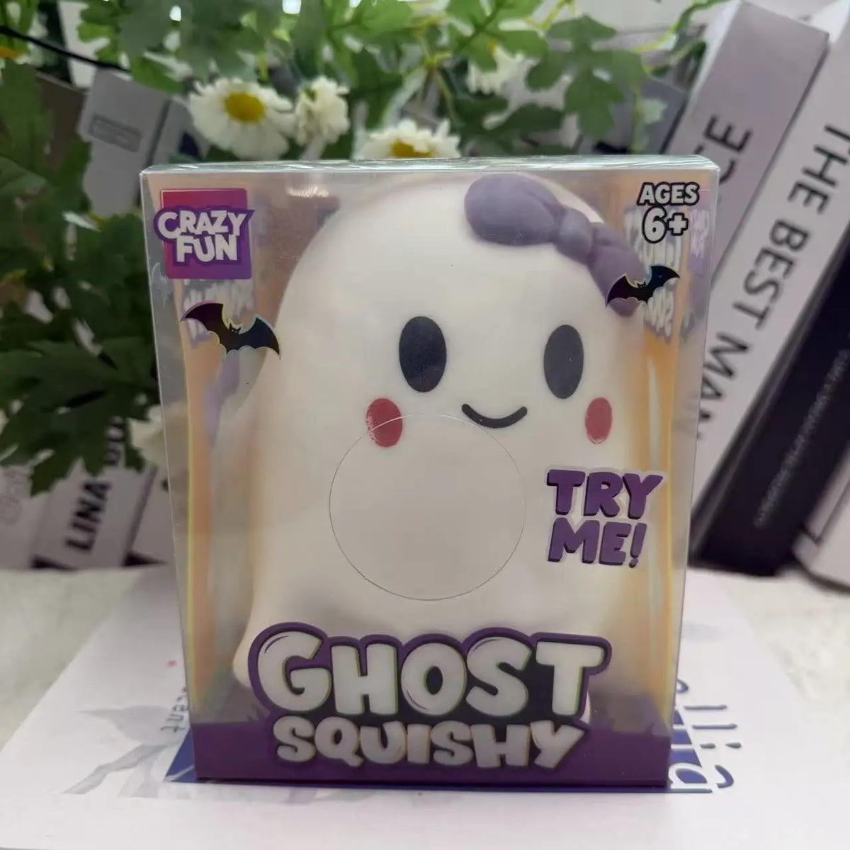 Halloween Ghost Squishy Toy, Cute Decor Ornament, Slow Rebound Creative Stress Relief Mini Decor