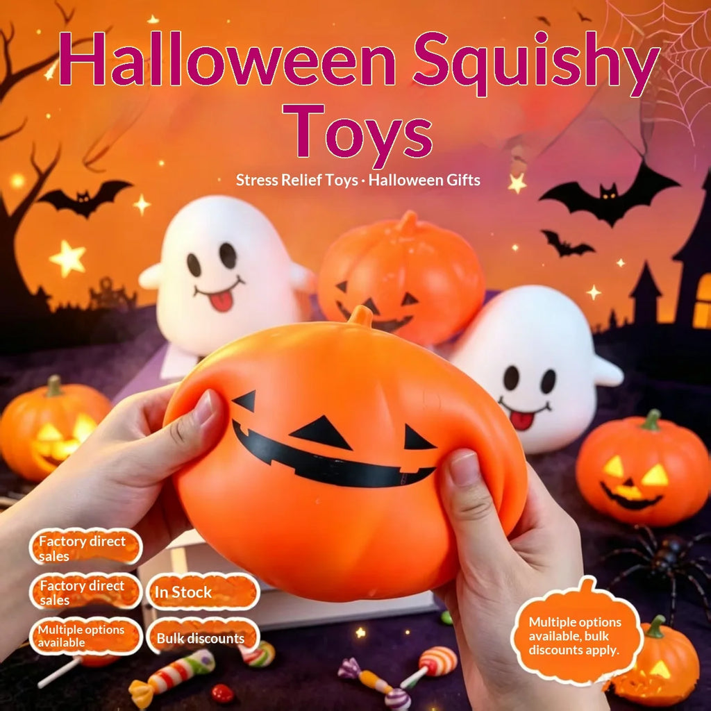 Halloween Pumpkin Squishy Slow Rising Stress Relief Fidget Decompression Sensory Toy
