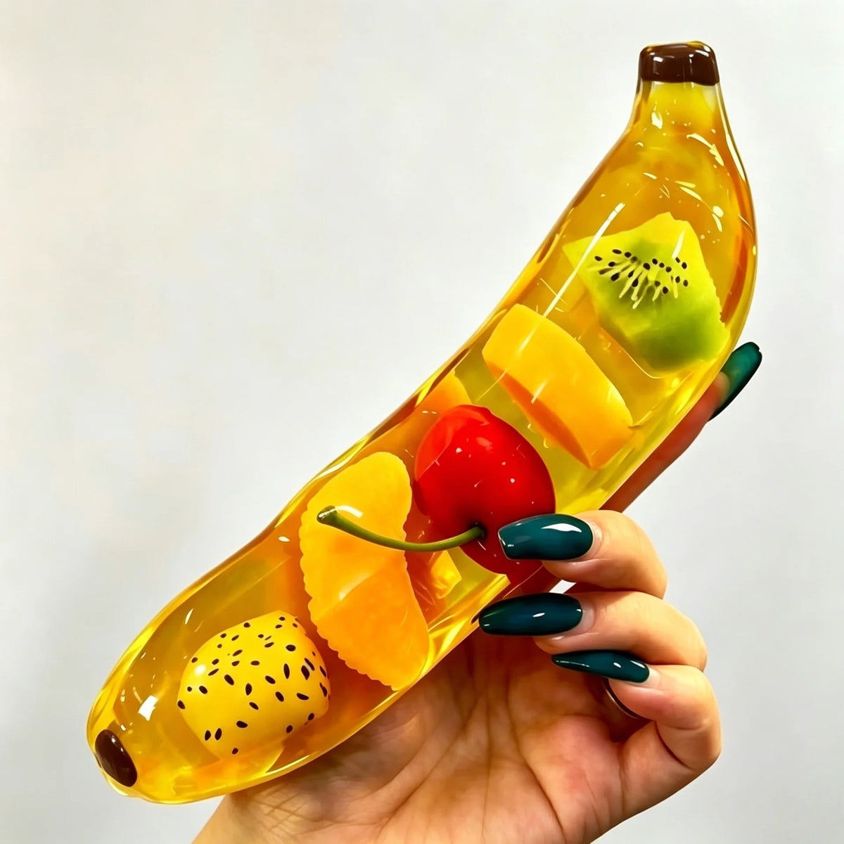 Jelly Squishy Banana Fruit Toy Stress Relief Cute Nice Ball Clear Sensory Fidget Toys Pinching Relieving Puzzle Gift For Kid