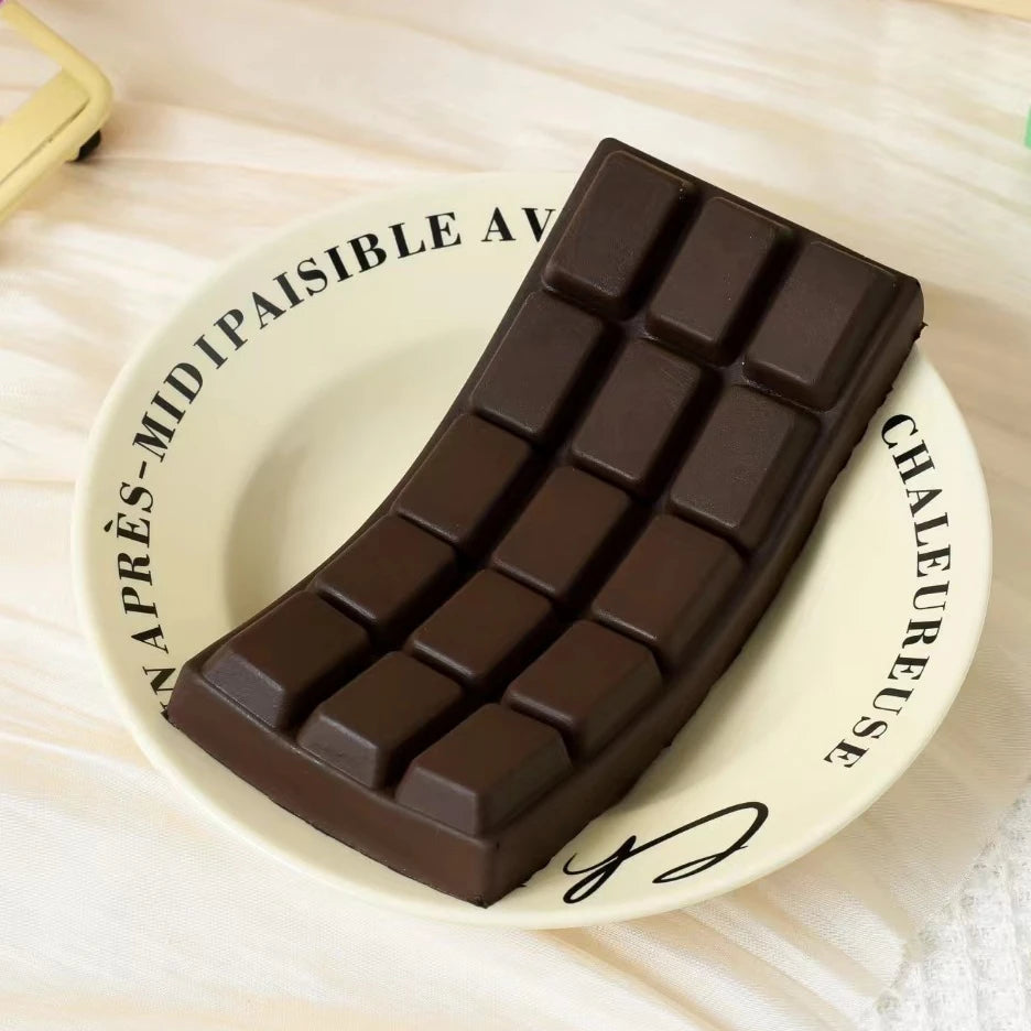 Squishy Simulated Chocolate Squeeze Toy PU Soft and Slow Rebound Fidget Toys Stress Relief Toy Sensory Squeeze Toys for Adults