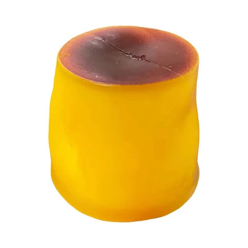 Crunchy Squishy Caramel Pudding DIY Handmade Squeezing Toy Crispy Crunchy Non-rebound Squeeze Stress Relief Toy for Adults Gift