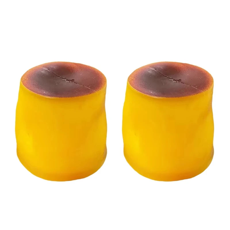 Crunchy Squishy Caramel Pudding DIY Handmade Squeezing Toy Crispy Crunchy Non-rebound Squeeze Stress Relief Toy for Adults Gift