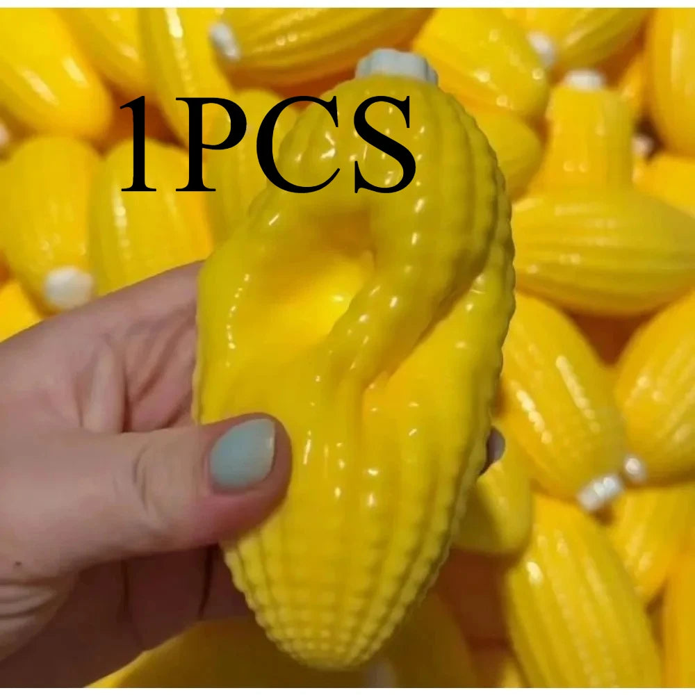 Crunchy Squishy Corn Stress Ball - Squeeze Toy for Anxiety Relief, Fidget Sensory Toy for Adults，Soft Feel ASMR Sensory Adults S
