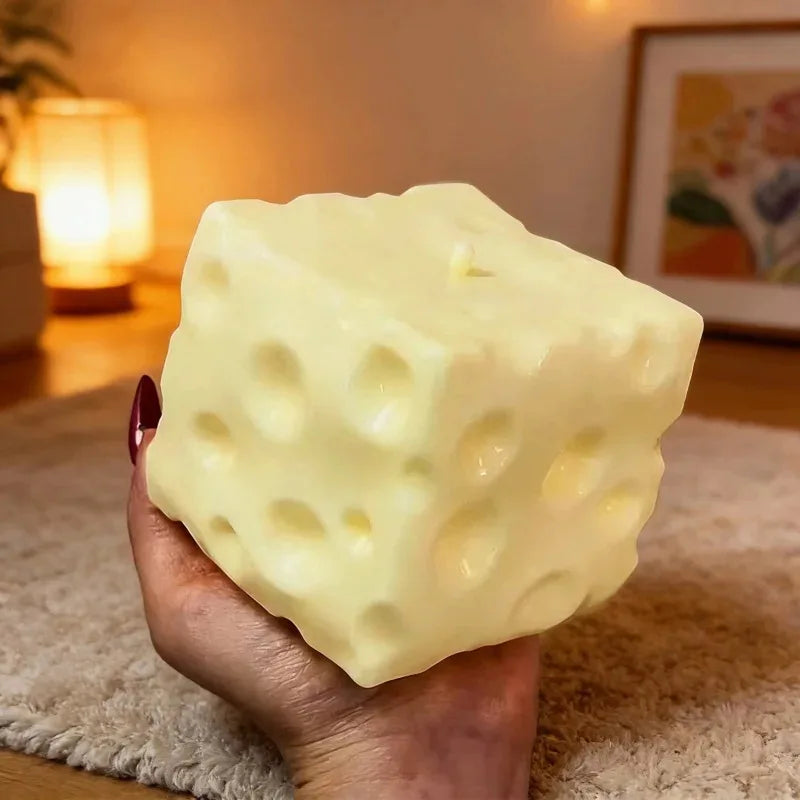 2026 Squishy Square Cheese Squeeze Toys Slow Rebound Stress Relief Sensory Toy Soft Butter Cheese Party Toy New