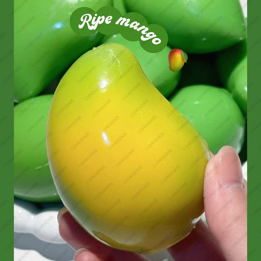 Crunchy Mango Stress Ball Squishy Color-changing Mango Squeeze ASMR Sensory ADHD Anti Stress Relief Class Christmas Fidget Toys