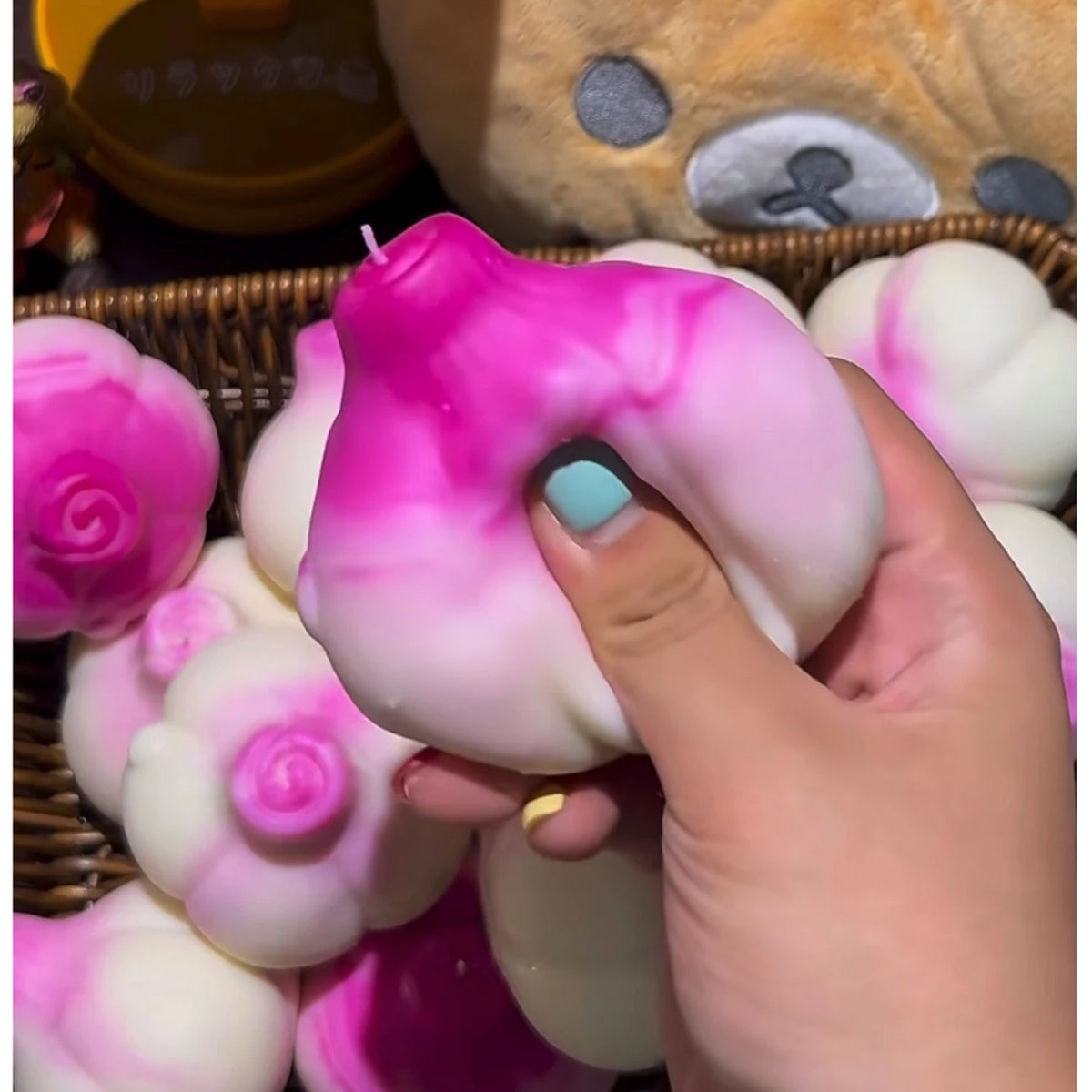 Handmade Crunchy Squishy Onion Stress Ball Squeeze Toy Squishy Fidget Ball ASMR Sensory Stress Relief Toy Relieve Stress
