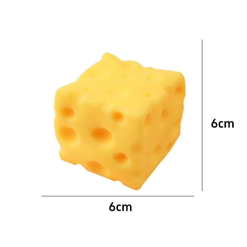 2026 Squishy Square Cheese Squeeze Toys Slow Rebound Stress Relief Sensory Toy Soft Butter Cheese Party Toy New