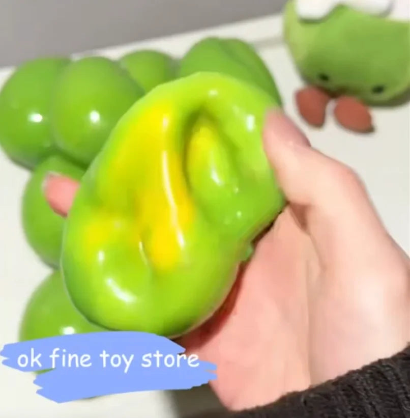 Crunchy Mango Stress Ball Squishy Color-changing Mango Squeeze ASMR Sensory ADHD Anti Stress Relief Class Christmas Fidget Toys