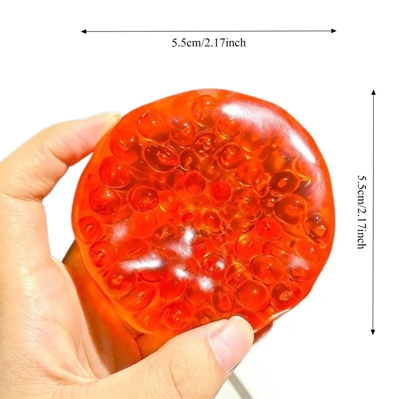 Coconut Oil Pearl Ball Squishy Caviar Bead Fidget Toy Squeeze Stress Relief Mochi Squishy Sensory Decompression Toy for Adults