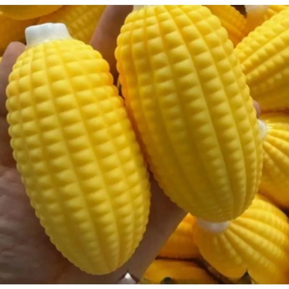 Crunchy Squishy Corn Stress Ball - Squeeze Toy for Anxiety Relief, Fidget Sensory Toy for Adults，Soft Feel ASMR Sensory Adults S