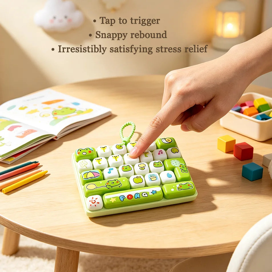 26 Grid Keyboard Keycap Clicker Keychain Fidget