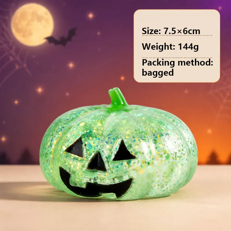 Halloween Pumpkin Maltose Stress Ball Squishy Toy Fidget Toy Stress Relief Slow Rebound