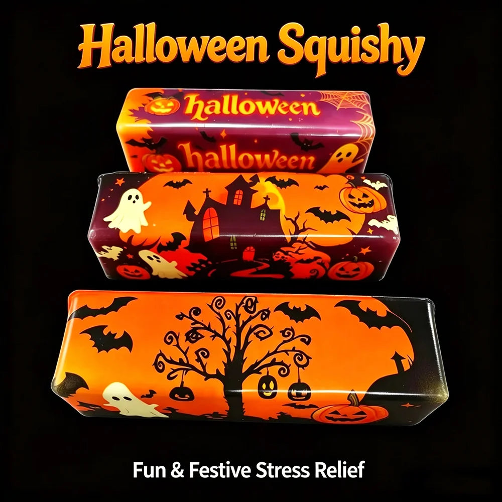 Halloween Special Edition Squishy Anti-Stress Toy Simulated Butter Stress-Relieving Fidget Squishy Ball Relaxing Gift Party