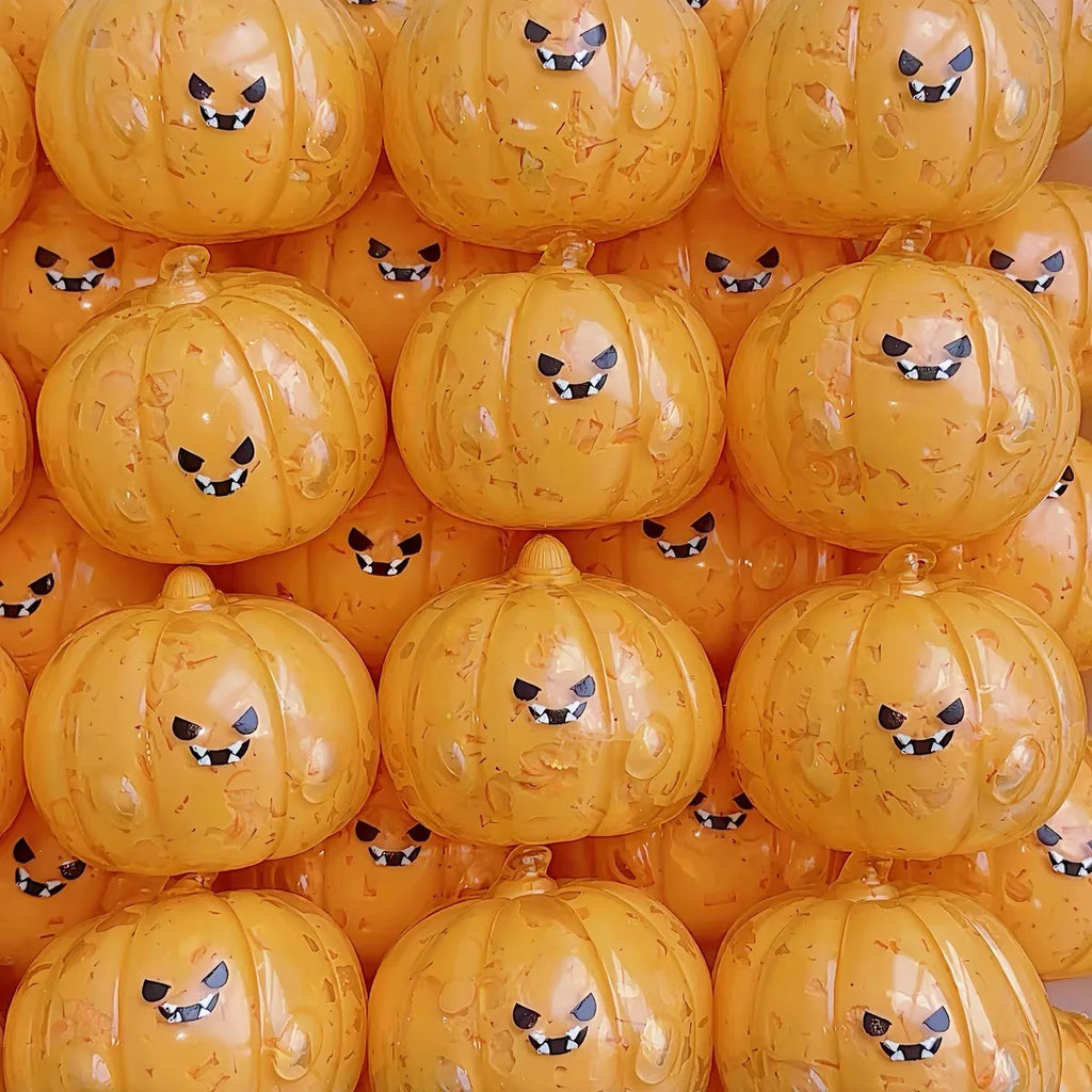 Halloween Squishies Ball Crunchy Handmade Pumpkin Squishy Toy Slow Rising Squeeze Stress Relief Toy Halloween Party Favor Gifts