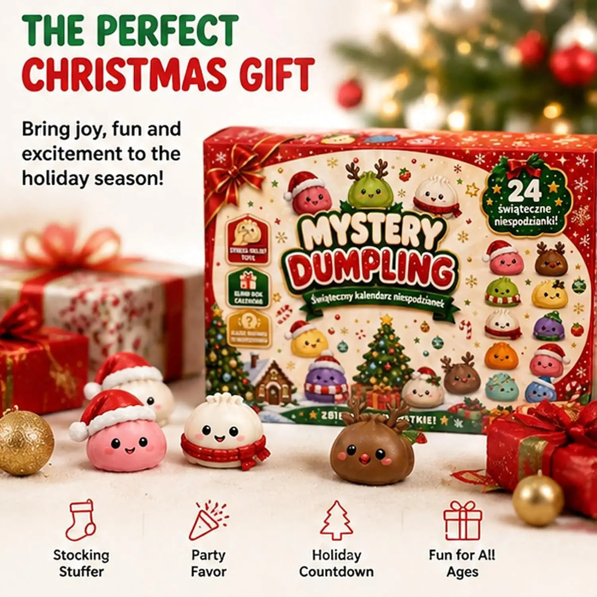 Christmas Squishy Advent Calendar 24 Day Countdown Surprise Box