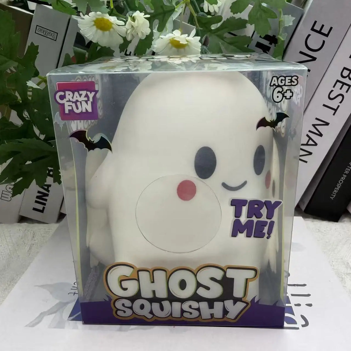 Halloween Ghost Squishy Toy, Cute Decor Ornament, Slow Rebound Creative Stress Relief Mini Decor