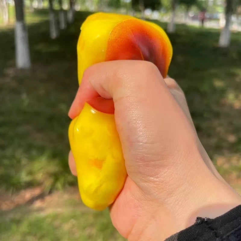 Crunchy Squishy Caramel Pudding DIY Handmade Squeezing Toy Crispy Crunchy Non-rebound Squeeze Stress Relief Toy for Adults Gift