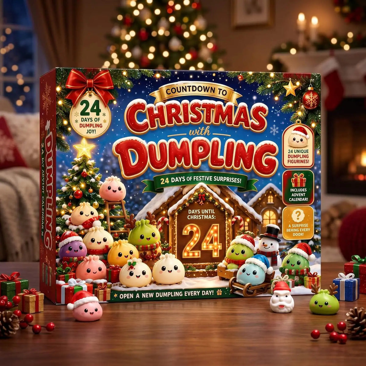 Christmas Squishy Advent Calendar 24 Day Countdown Surprise Box