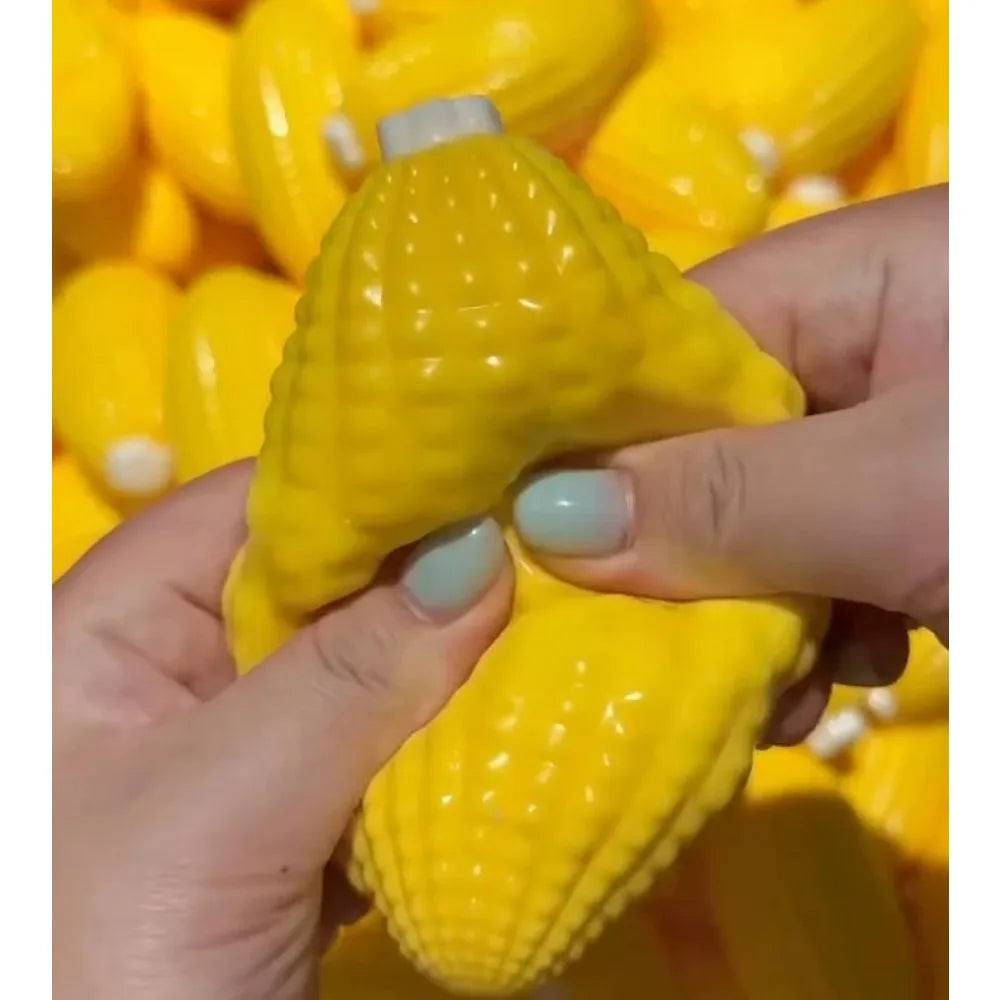 Crunchy Squishy Corn Stress Ball - Squeeze Toy for Anxiety Relief, Fidget Sensory Toy for Adults，Soft Feel ASMR Sensory Adults S