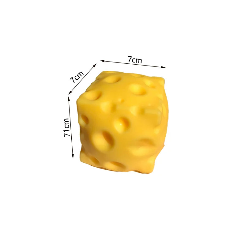 2026 Squishy Square Cheese Squeeze Toys Slow Rebound Stress Relief Sensory Toy Soft Butter Cheese Party Toy New